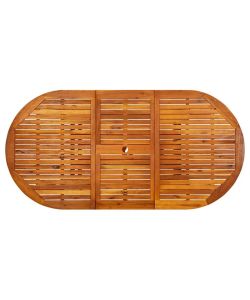 vidaXL Tavolo da Giardino in Legno di Acacia - Marrone - 200x100 cm