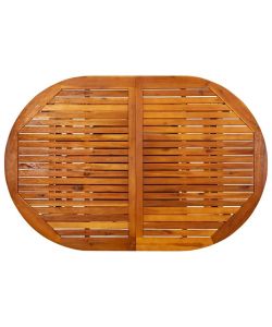 vidaXL Tavolo da Giardino in Legno di Acacia - Marrone - 200x100 cm
