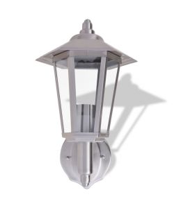 Lampada da parete per esterno in acciaio inox