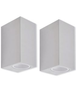 Set Lampade da parete per esterno 2 pz
