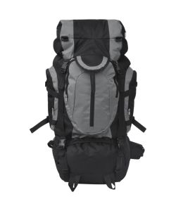 Zaino da Escursioni XXL 75 L Nero e Grigio