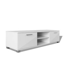 vidaXL Mobile TV Bianco Laccato Lucido - Design Moderno 120 cm