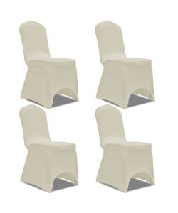 Fodere Elastiche 4 pz per Sedie Crema