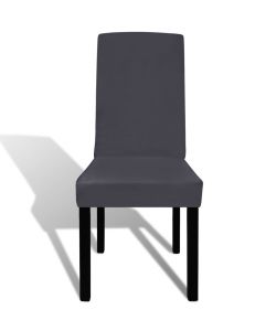 Set 4 pz Fodera elastica per sedie antracite