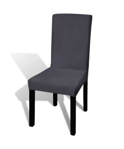 Set 4 pz Fodera elastica per sedie antracite