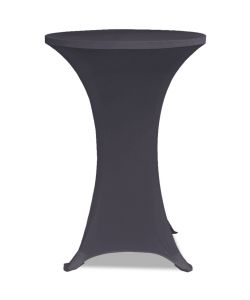 Copertura Elastica per Tavolo 70 cm Antracite 2 pz