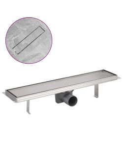 Canaletta di Drenaggio Lineare 530x140 mm in Acciaio Inox