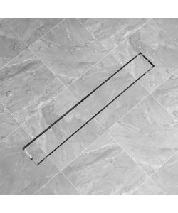 Canaletta di Drenaggio Lineare per Doccia 830x140 mm Acciaio Inox