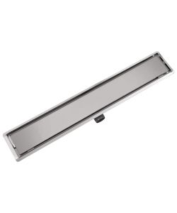 Canaletta di Drenaggio Lineare per Doccia 830x140 mm Acciaio Inox