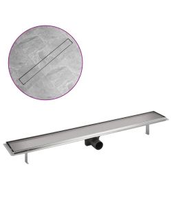 Canaletta Drenaggio per Doccia Lineare 930x140 mm Acciaio Inox