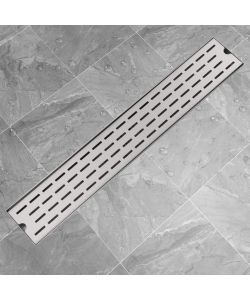 Canaletta Drenaggio Lineare per Doccia 730x140 mm Acciaio Inox