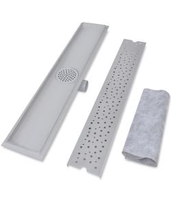 Canaletta di Drenaggio per Doccia Bolle 730x140 mm Acciaio Inox
