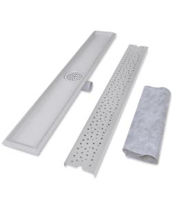 Canaletta Drenaggio per Doccia Lineare 930x140 mm Acciaio Inox