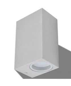 Applique LED da Parete Quadrata 2 pz Proiezione Alto/in Basso