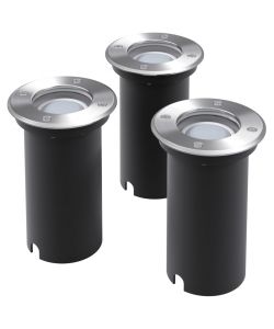 Faretto Carrabile LED 3 pz Rotondo per Esterno