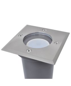 Faretto Carrabile LED 3 pz Quadrato per Esterno