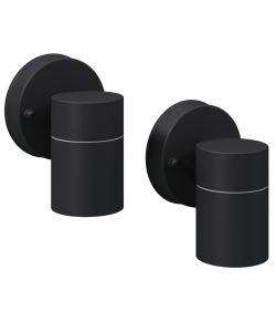 Lampada LED da Parete 2 pz Acciaio Inox Proiezione Basso 42416