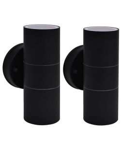 Applique da Parete 2 pz Acciaio Inox Proiezione Alto/Basso 42421