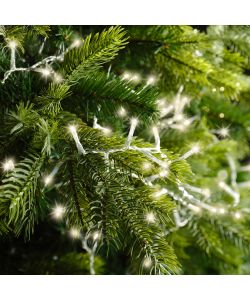 Lumineo Luci Natalizie 500 LED Bianco Caldo - 11 m - Cavo Trasparente