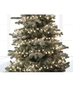 Lumineo Luci Natalizie 500 LED Bianco Caldo - 11 m - Cavo Trasparente