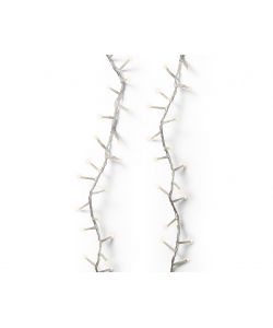 Lumineo Luci Natalizie 500 LED Bianco Caldo - 11 m - Cavo Trasparente