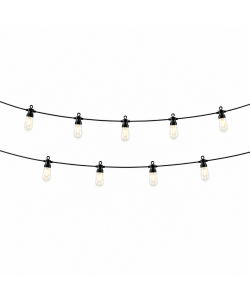 Lumineo Kit Catena Illuminazione LED 20 Luci Calde 9.5m