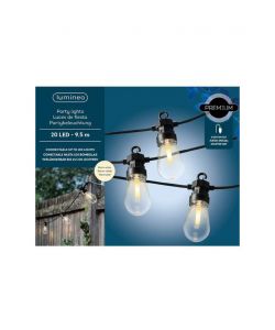 Lumineo Kit Catena Illuminazione LED 20 Luci Calde 9.5m