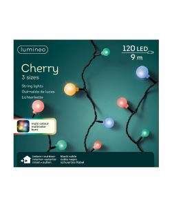 Filo 120 luci led cherry multicolore 9 m