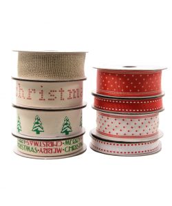 Nastro natalizio in tessuto 270 cm