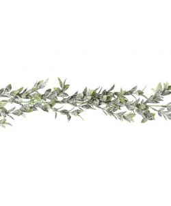 Ghirlanda Verde Innevata - Decorazione Natalizia - 4x180 cm