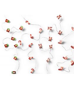 Filo luci LED fiocco candy pacco o calza