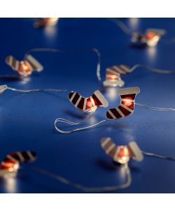 Filo luci LED fiocco candy pacco o calza