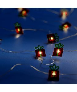 Filo luci LED fiocco candy pacco o calza