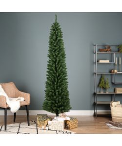 Kaemingk Albero di Natale Pencil - Verde - 210 cm