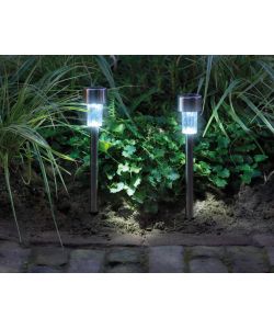 Paletto solare LED 24 cm luce fredda