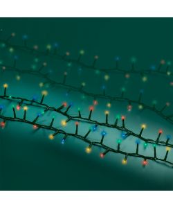 Lumineo Luci Natalizie 500 LED Multicolore Interni Esterni - 11 m