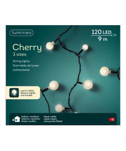 Filo 120 luci led cherry bianche 9 m