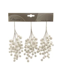 Kaemingk Decorazioni Natalizie - Bacche Innevate - 15 cm