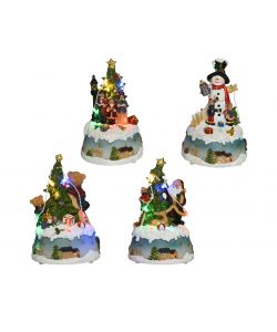 Decorazione Natalizia Luminosa in Poliresina - 5 LED Multicolore