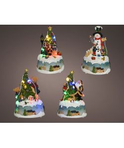 Decorazione Natalizia Luminosa in Poliresina - 5 LED Multicolore