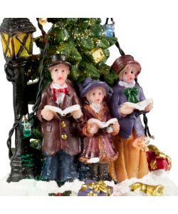 Decorazione Natalizia Luminosa in Poliresina - 5 LED Multicolore