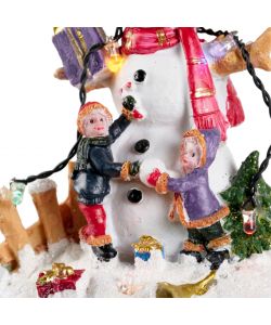 Decorazione Natalizia Luminosa in Poliresina - 5 LED Multicolore