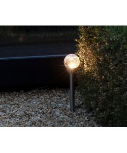 Paletto solare 8x h30 cm luce bianca calda