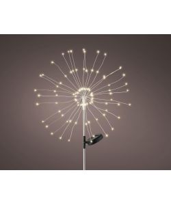 Lumineo Lampada Giardino LED Solare 105 cm Bianco Caldo Waterproof