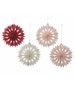 Girandola Fiocco di Neve in Carta D.14cm - Fantasie Assortite