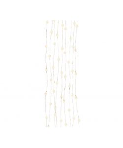 40 micro LED a batteria bianco caldo