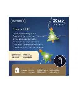 20 Luci Led a Batteria Luce Calda per interni