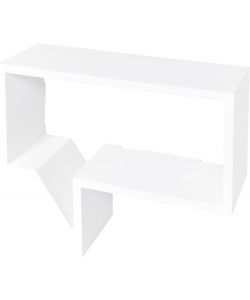 Duraline Mensola da Parete 40x20x12 cm Bianco Laccato Mod. Cloud Rack