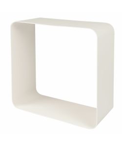 Mensola cubo metallo bianco