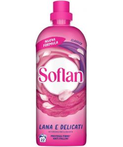Soflan Detersivo Lavatrice Delicato Rosa 900ml - Protezione Capi 15 Giorni